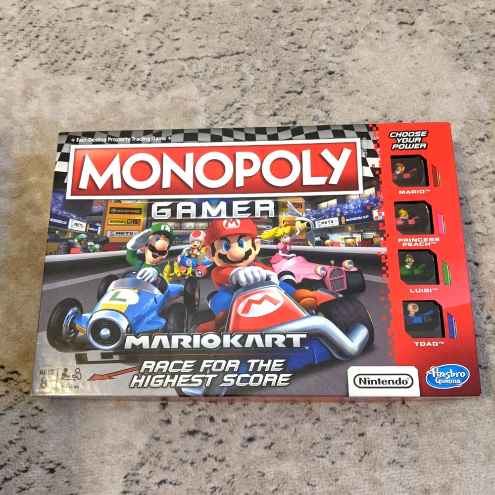Monopoly Mario Kart Board Game